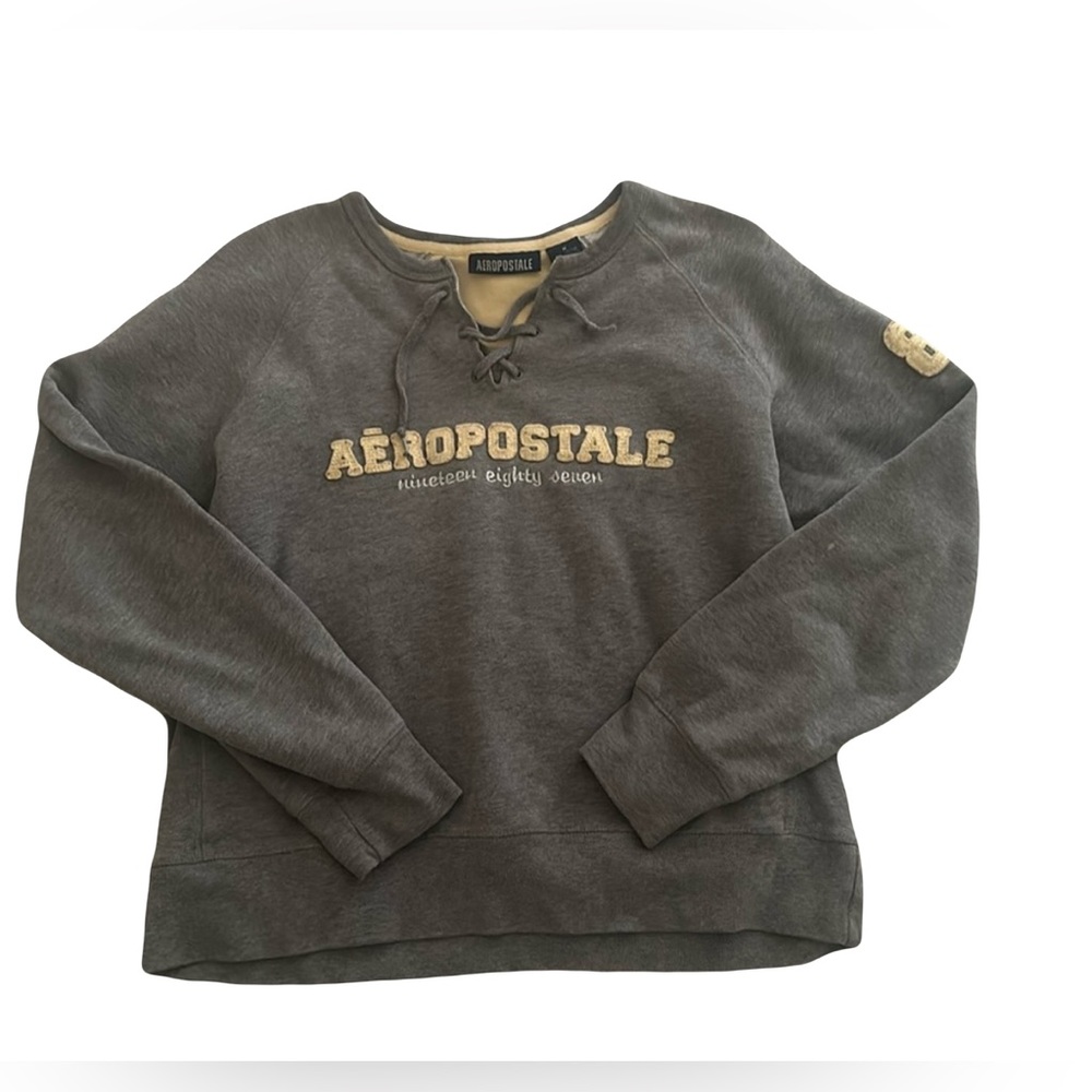 Cute Gray/Yellow Aeropostale Pull Over Y2K
